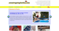 Desktop Screenshot of construyetupiscina.com