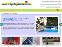 Tablet Screenshot of construyetupiscina.com